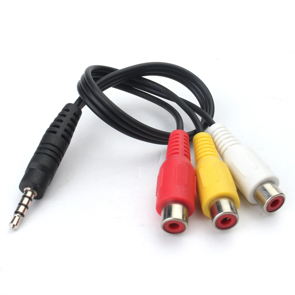 3.5mm Mini AV Erkek Için 3 RCA Dişi Stereo Ses Video Kablosu Jack Adaptörü Kablosu