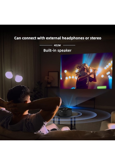 YT200 320x180P Usb Powered Destek Kablolu Mini Projektör