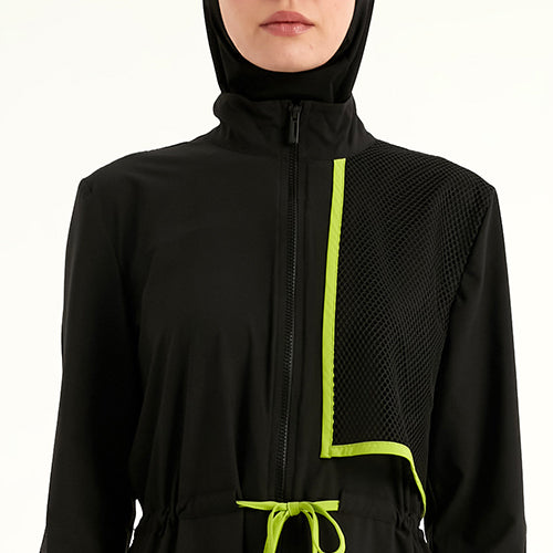 Hakim yaka detayı - Marina M2506-1 tesettür mayo