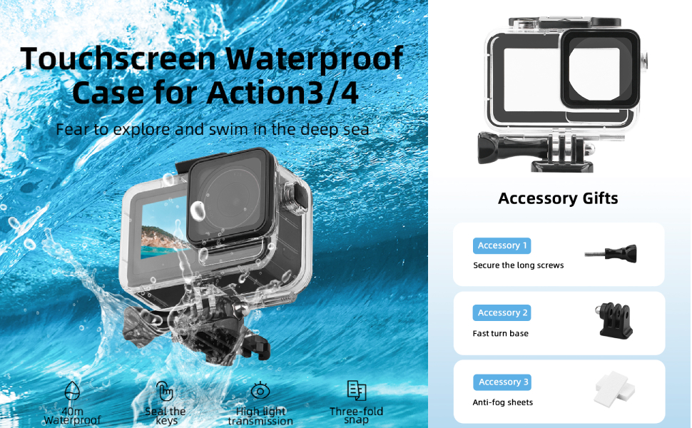 Su geçirmez kılıf DJI OSMO ACTION 4/3