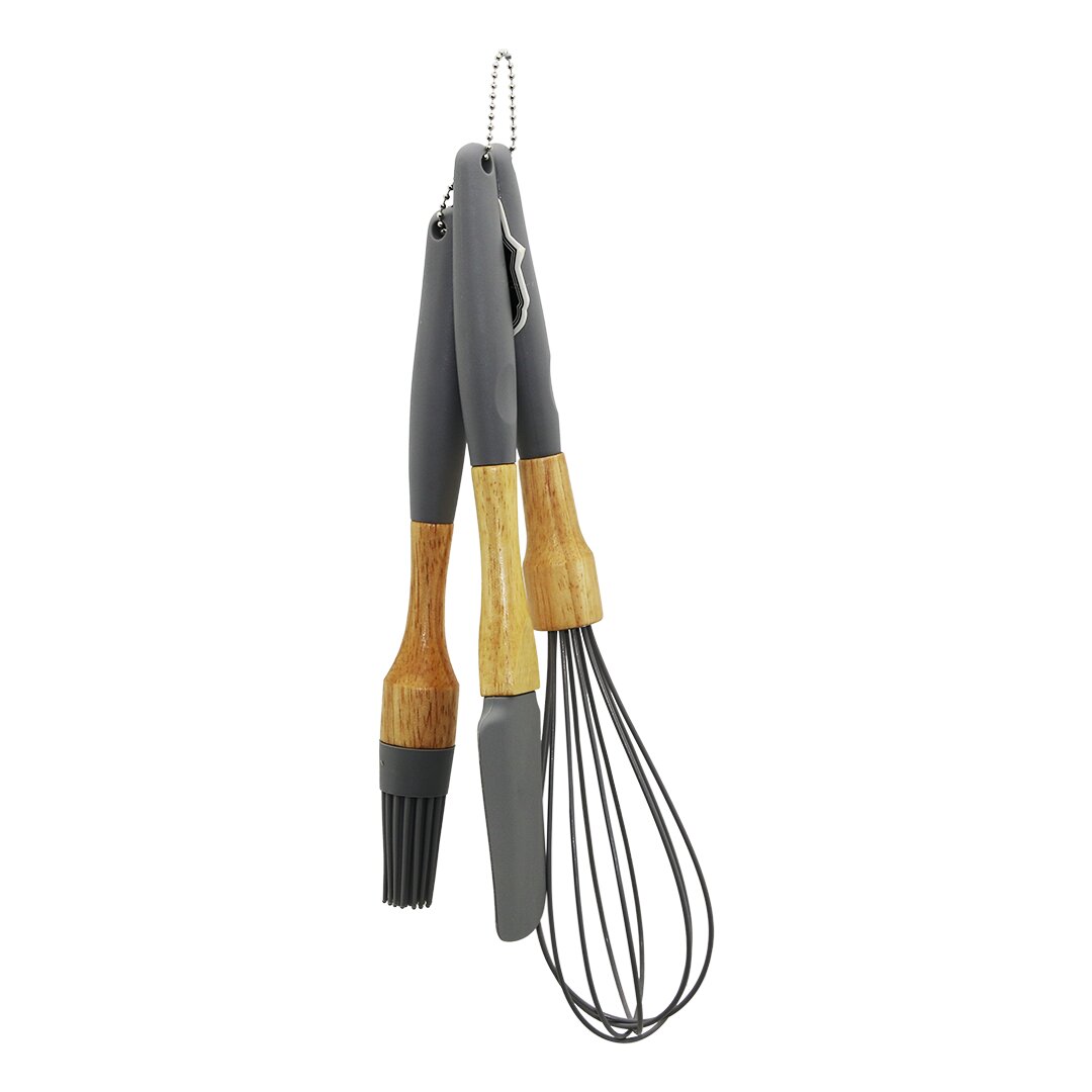 3 PCS silikon çırpıcı fırça spatula seti