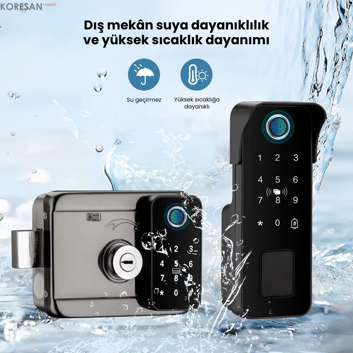 SL2 Tuya Dijital Sürgülü Akıllı Kapı Kilidi