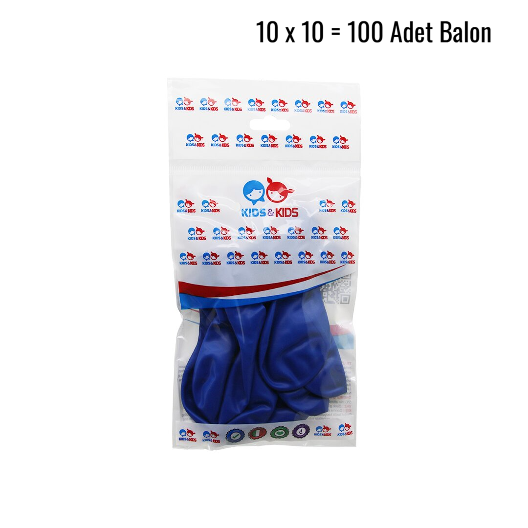 ANKAVERSE® Koyu Mavi 100'lü Balon Seti