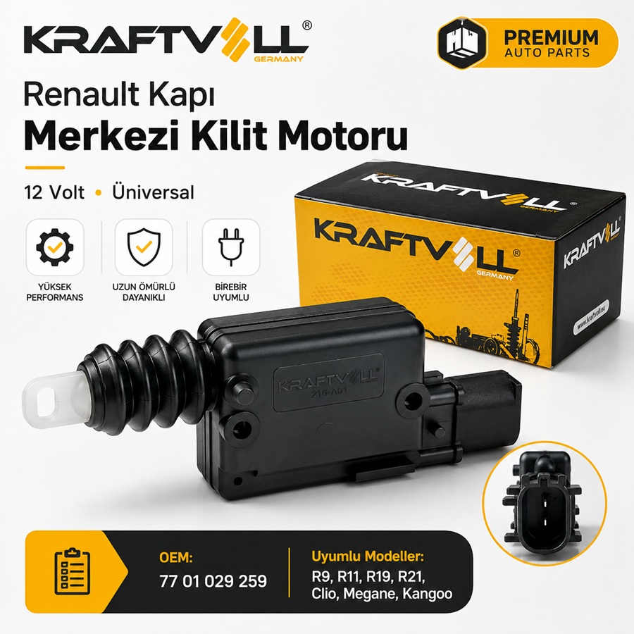 Renault merkezi kapı kilit motoru ürün görseli