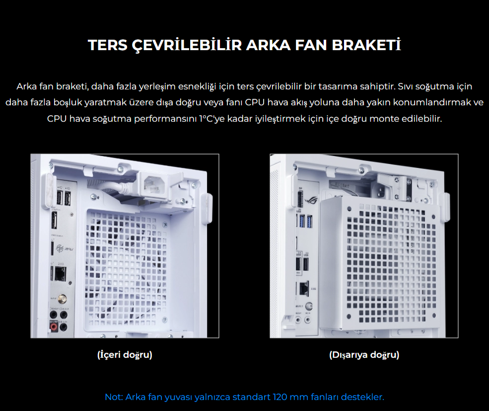 Lian Li B4 Ahşap Beyaz mATX Kasa 