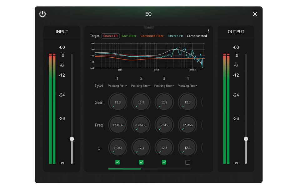 égaliseur de sortie
