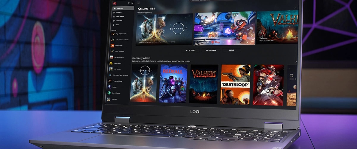 Xbox Game Pass'in GUI'si