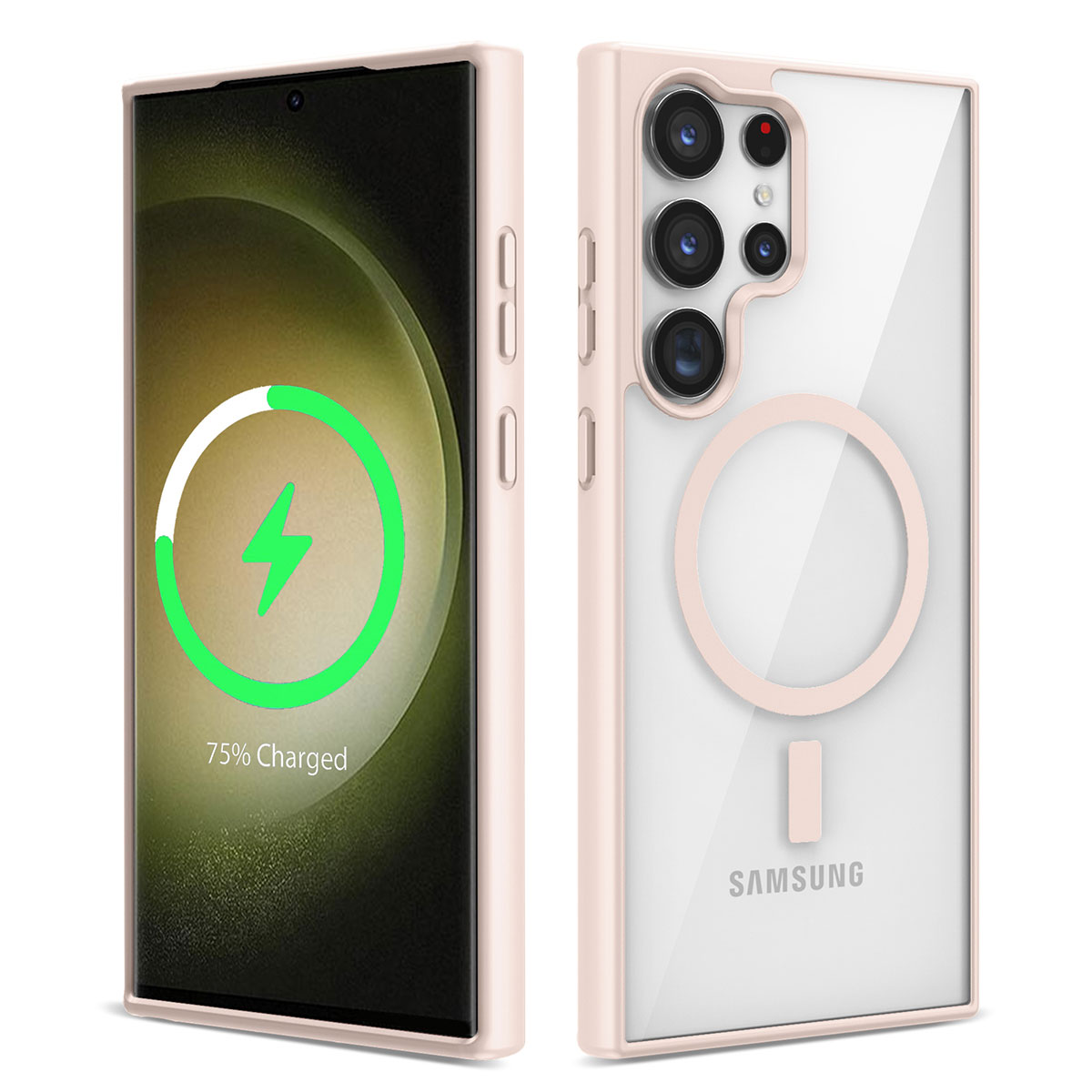 Galaxy S23 Ultra Kılıf M-safe Wireless Şarj Özellikli Silikon Zore Ege Kapak - 2