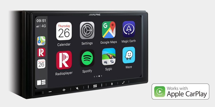 Works with Apple CarPlay