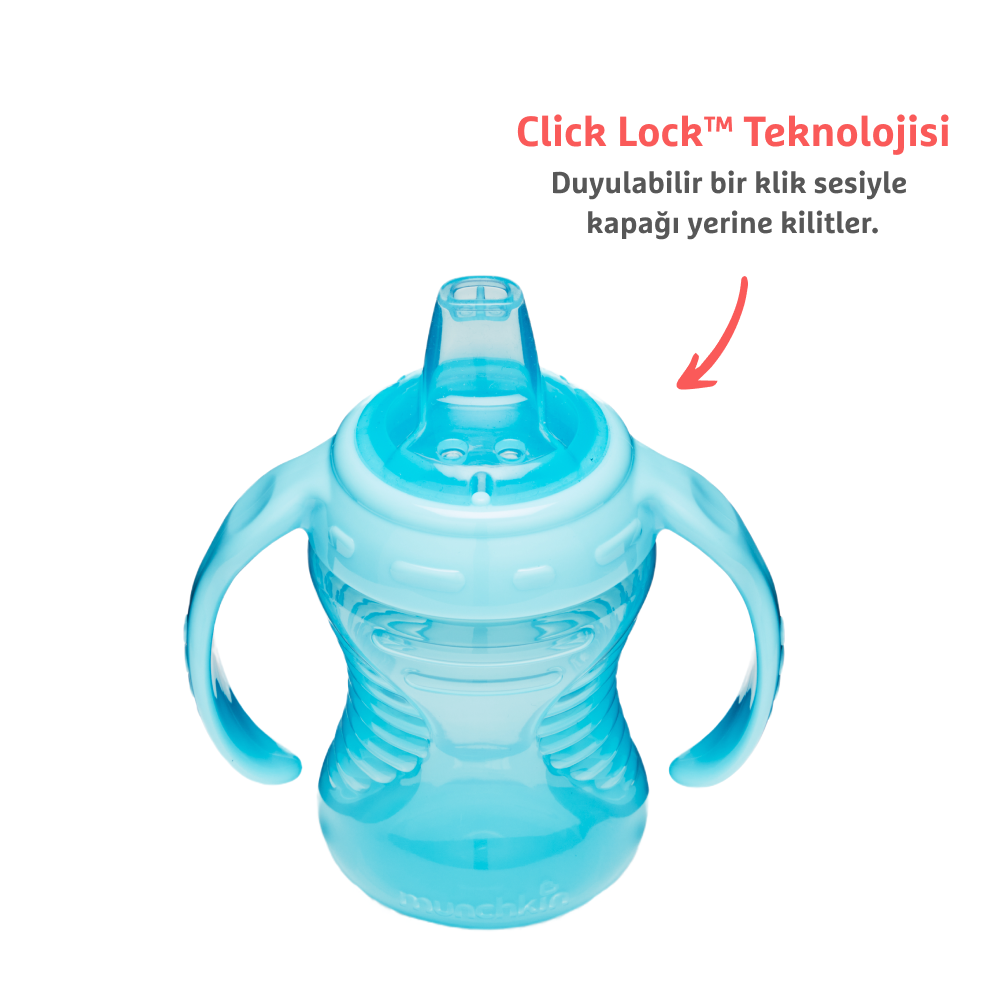 Munchkin Might Grip Alıştırma Bardağı, 237ML,6AY+1 Adet ,mavi görsel