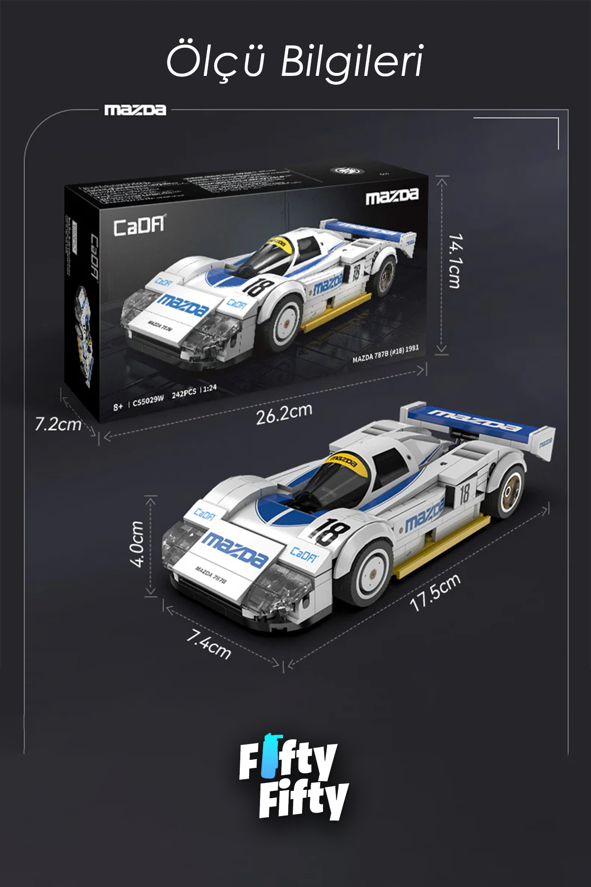 Vagonlife Cada Mazda 787B 1991-C55029W (242 Parça) Oyuncak Fiyatı