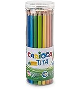Carioca TITA, Crayones de Colores, Caja de Crayones de Resina Hexagonales, Crayones para Niños y Ad...