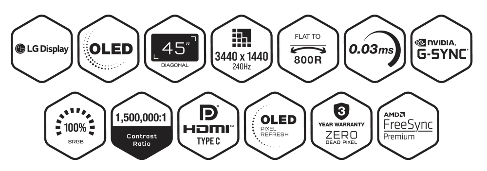XENEON FLEX QSG 45WQHD240-OLED HEX CERT GRAPHICS