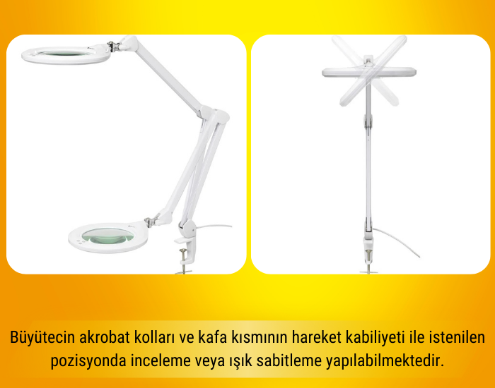 luma ledli büyüteç