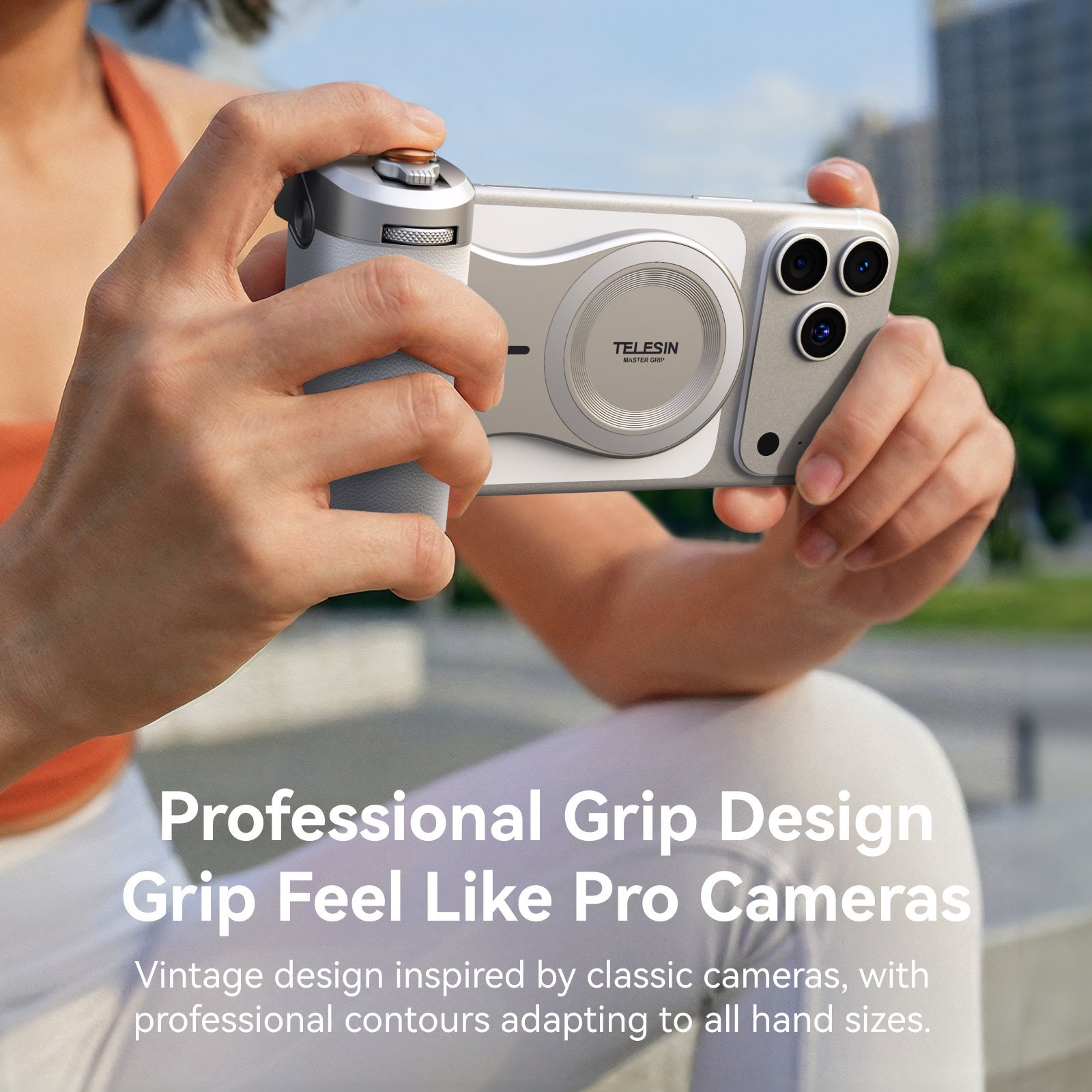 TELESIN Magnetic Pro Shot Imaging Camera Grip