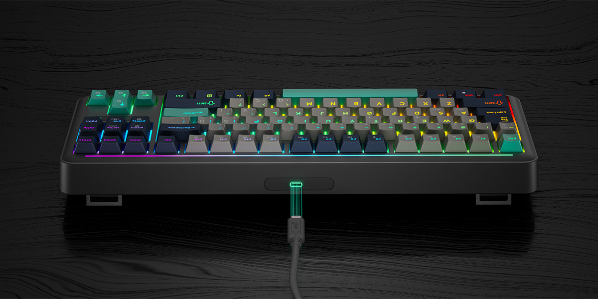 GamePower Zoom RGB Kablolu Mekanik Siyah Gaming Klavye