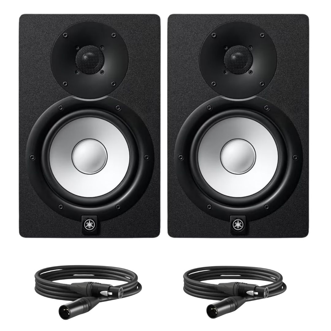 yamaha hs7 siyah - ön görünüm (çift)