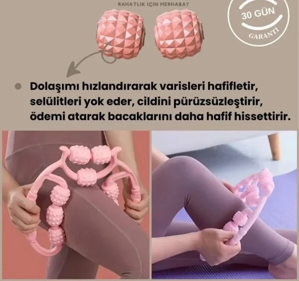 ANKAVERSE® 9 tekerlekli masaj silindiri ürün görseli
