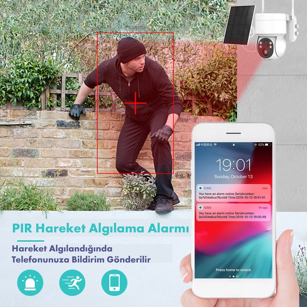 Powermaster Solar Güvenlik Kamerası