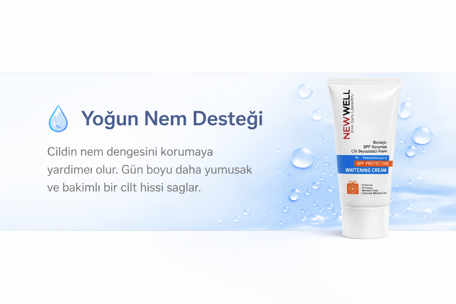 yoğun nem destekli cilt kremi