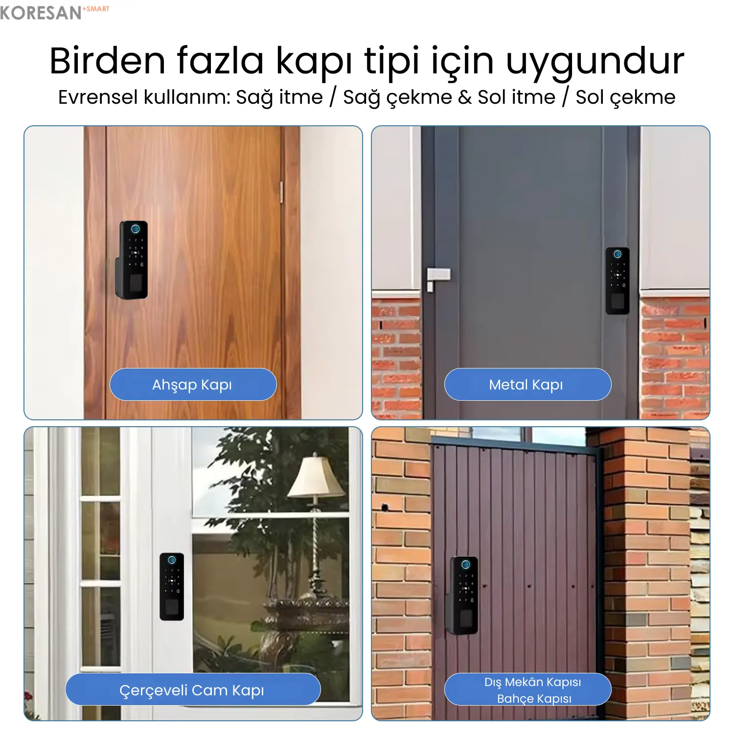 SL2 Tuya Dijital Sürgülü Akıllı Kapı Kilidi