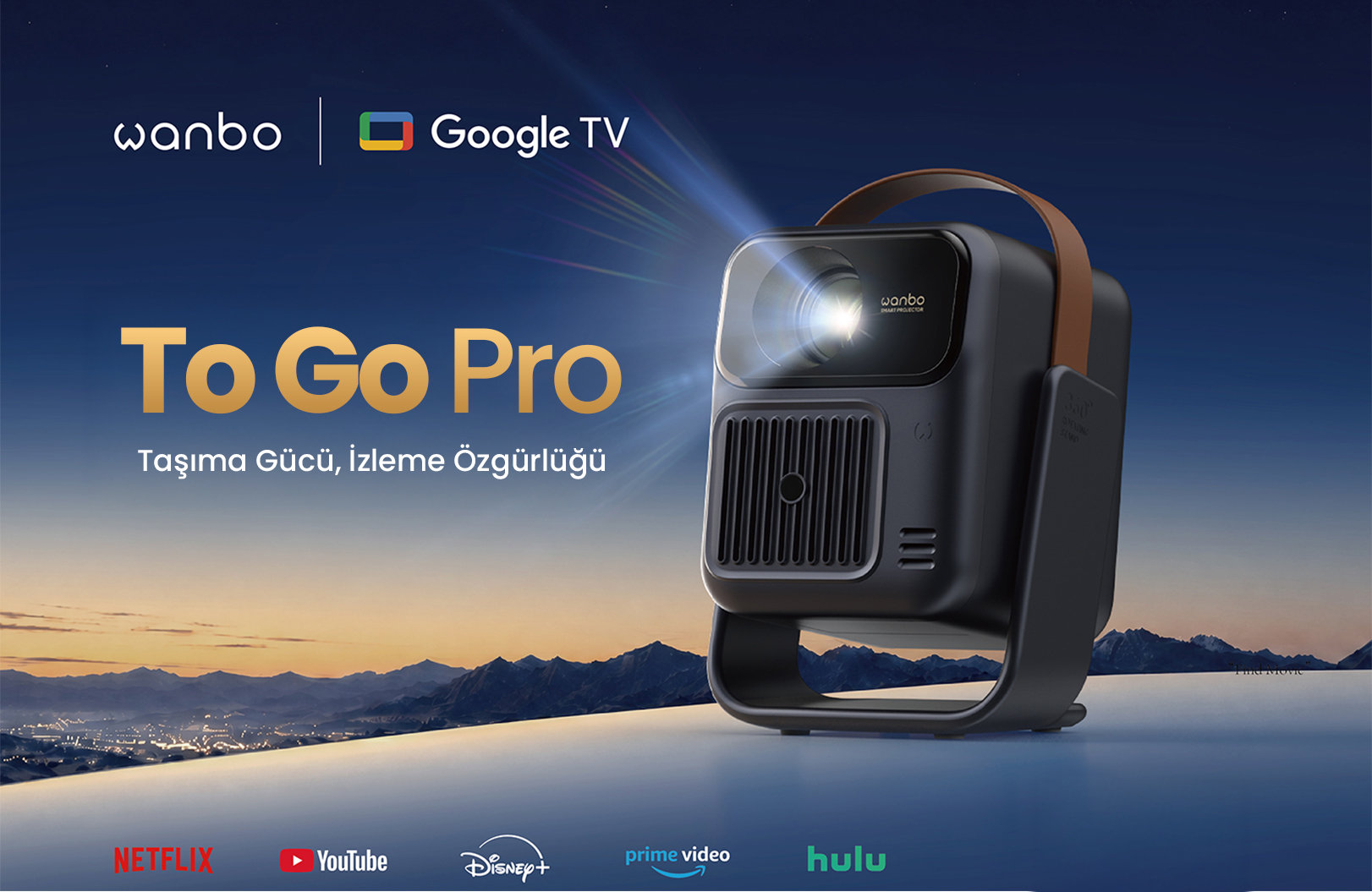 Wanbo Togo Pro Android Tv 14 Taşınabilir,bataryalı Full Hd Fiyatı