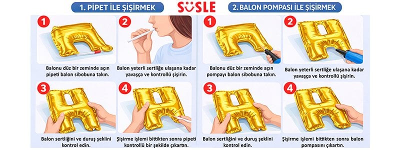 Folyo balon nasıl şişirilir?