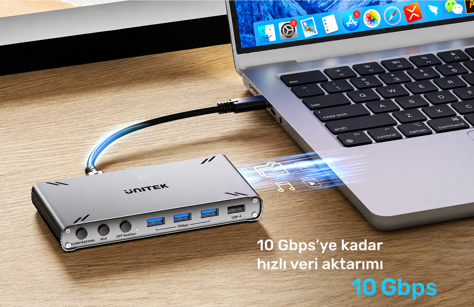 Unitek USB-C 10Gbps HDMI Split-Screen KVM Switch
