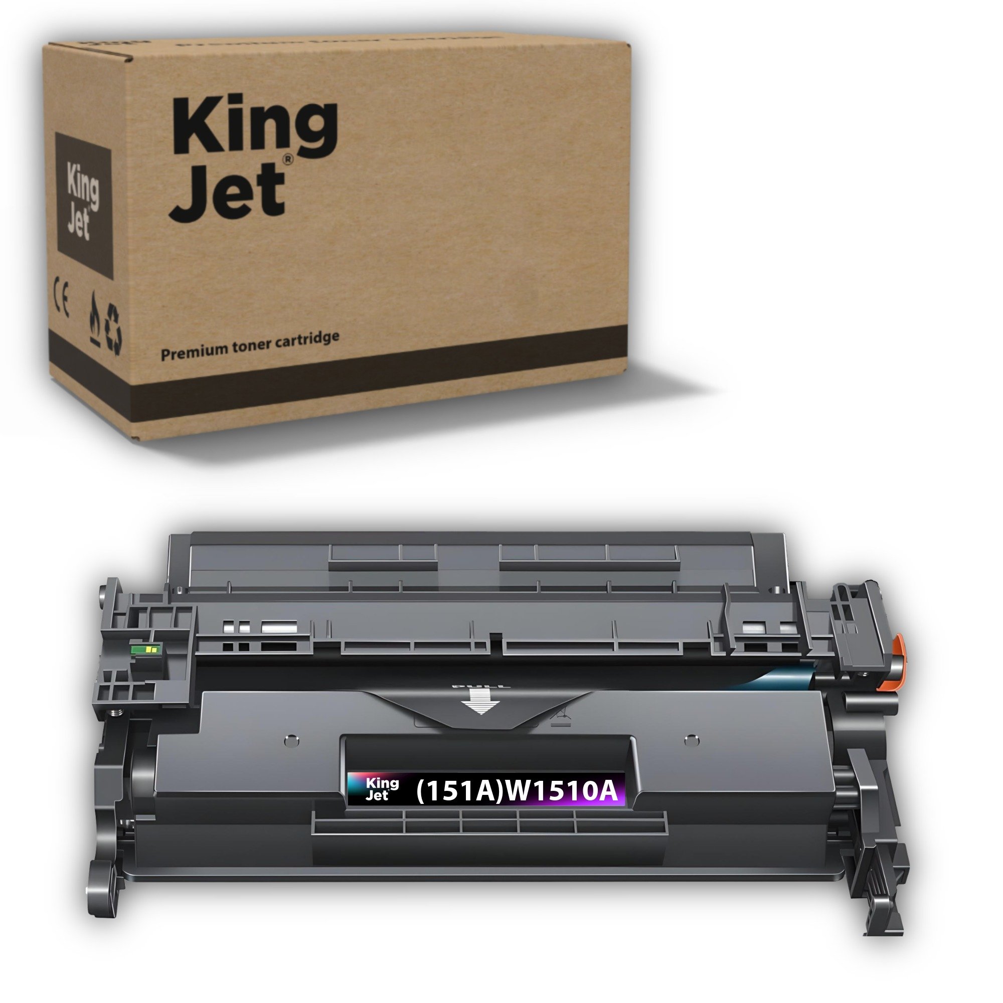 KingJET W1510A Uyumlu Çipli Siyah Standart Kapasiteli Toner Ana Görseli