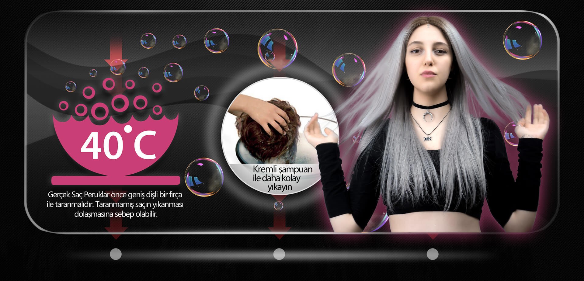 S-Well | Natali Medikal Peruk | S-Well Şampuan ile Medikal Peruk Yıkama