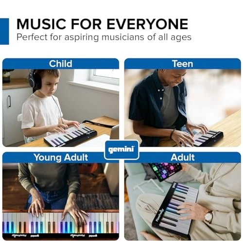 Gemini GPP-101 Expandable 24-key BT light keyboard // 2