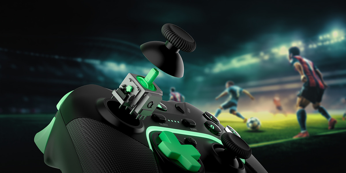 GamePower Vitrus Hall Effect Joystickli Kablosuz Siyah Gamepad (2.4G/Bluetooth) (PC Uyumlu)