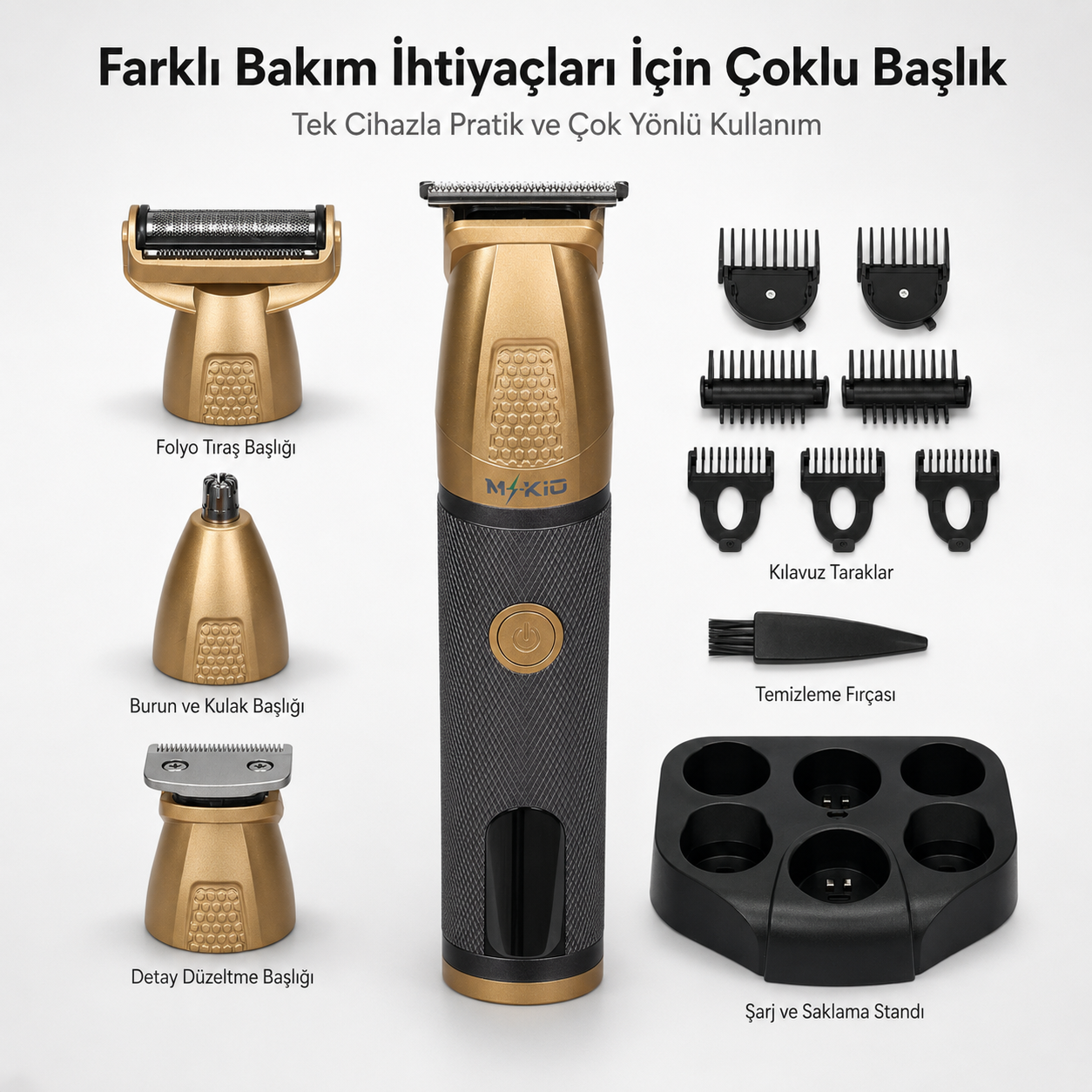 MKİO değiştirilebilir bakım başlıkları ve aksesuarları