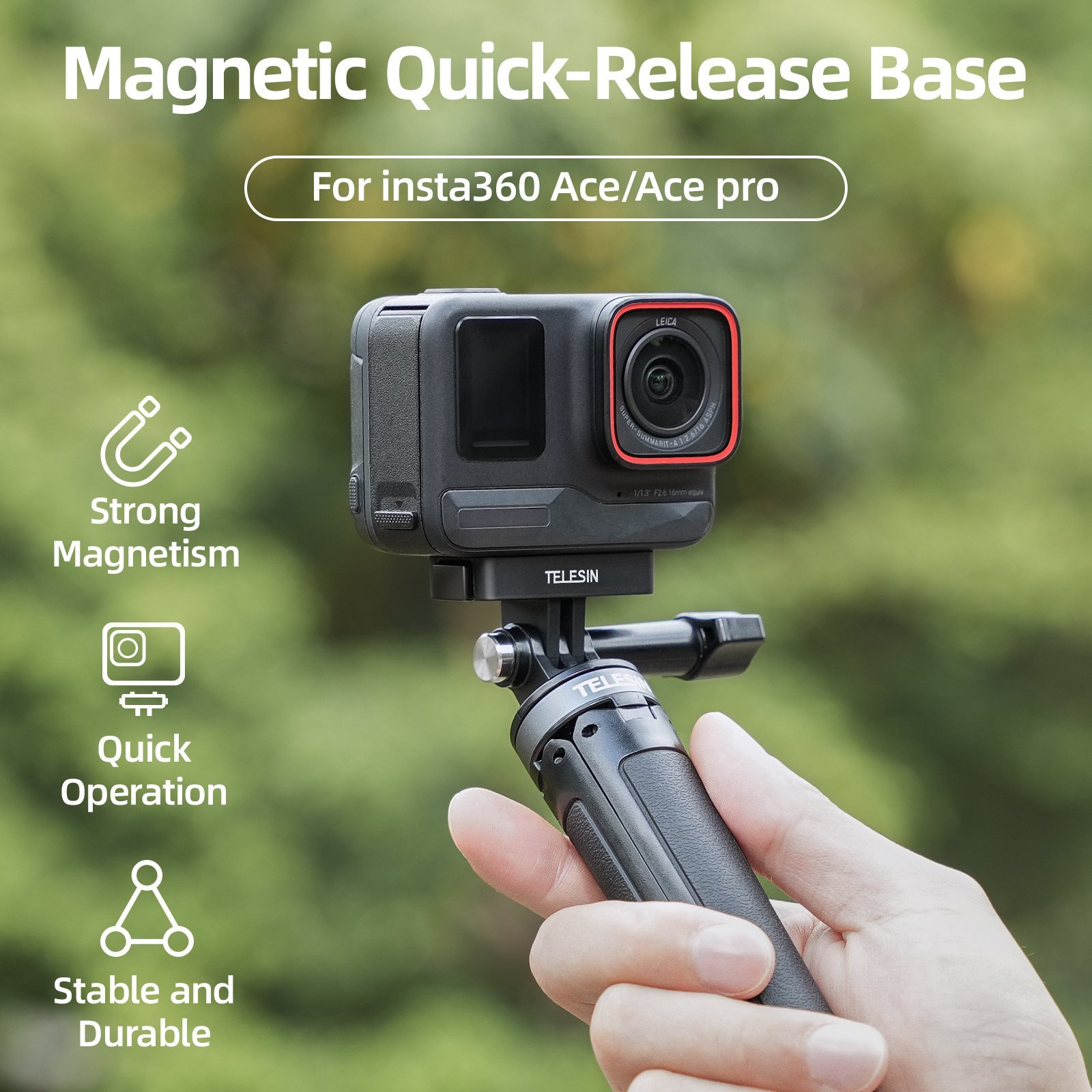 TELESIN Insta360 X5 Manyetik Adaptör