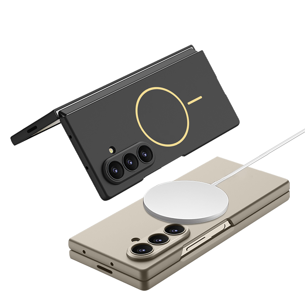 Galaxy Z Fold 7 Kılıf Wireless Şarj Özellikli Zore Kıpta M-safe Kapak - 9