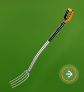 Fiskars, kürek çatalı, kürek, bahçe aletleri