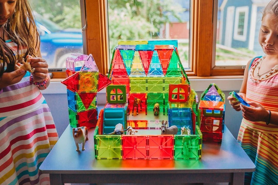 magna tiles ile hayvanat bahçesi