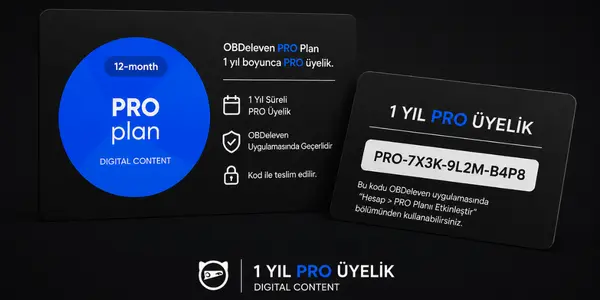 OBDeleven 1 Yıllık PRO Üyelik Planı