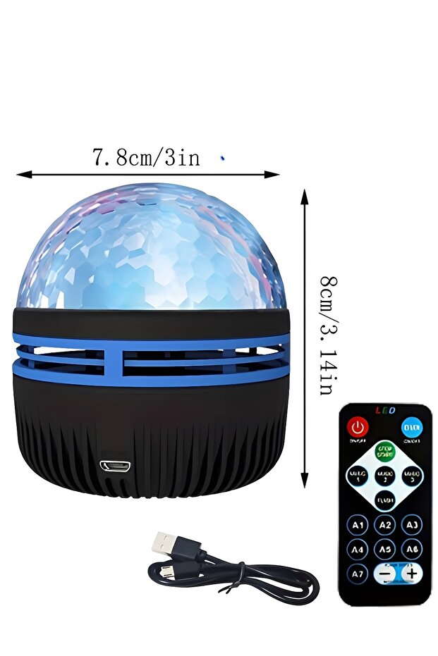 LED Galaxy Yıldız Projektör, Okyanus Dalgası, Projektör Led Gece Lambası, Çocuk Odası Lambası - 6