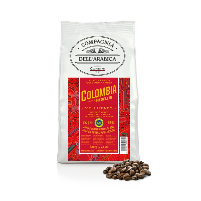 Caffe Corsini Kolombiya Medellin %100 Arabica Çekirdek Kahve 250GR