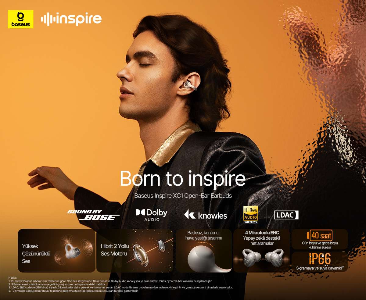 Baseus Sound by Bose Inspire XC1 Açık Kulak İçi Klipsli Fiyatı