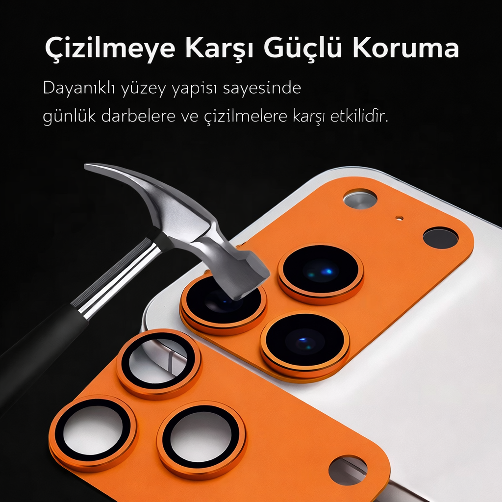 iPhone 17 Pro Kamera Lens Koruyucu Temperli Cam