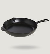 STAUB kızartma tavası / dökme demirden güveç tavası, 26 cm, dökme ağızlı, mat siyah emayeli...