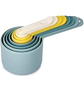 Joseph Nest Ölçü Opal Bardak Seti (Çok Renkli) -8 Parça