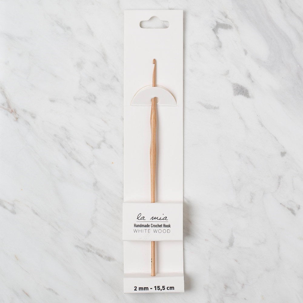 ANKAVERSE® La Mia Whitewood 2 mm 15.5 cm Ahşap Yün Tığ