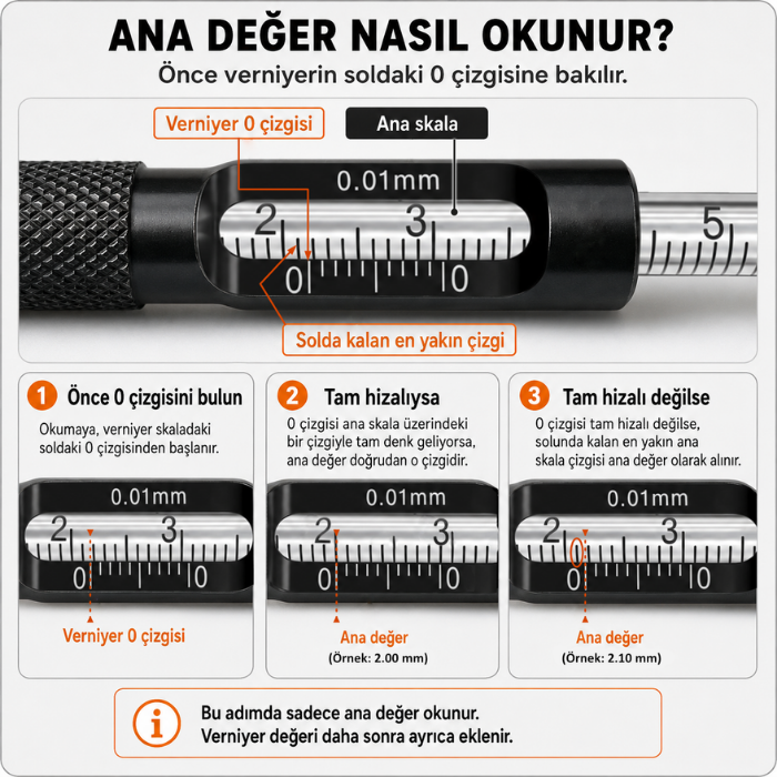 KC-05 ana skala okuma örneği
