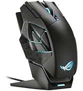 ASUS ROG Spatha X Kablosuz Oyun Faresi, 24 GHz/Kablolu USB, 19.000 DPI Optik Sensör, 12 Program...