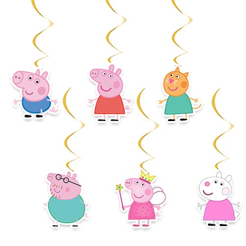 Peppa Pig Asma Süs - 6 Adet, fiyatı