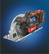 Worx Nitro WX520.9 akülü daire testere – 190 mm kesme bıçağı – güçlü fırçasız motor – 61...