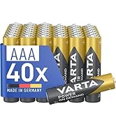Varta AAA piller, 40 adet, Power on Demand, alkalin, 1,5 V, çevre dostu V...
